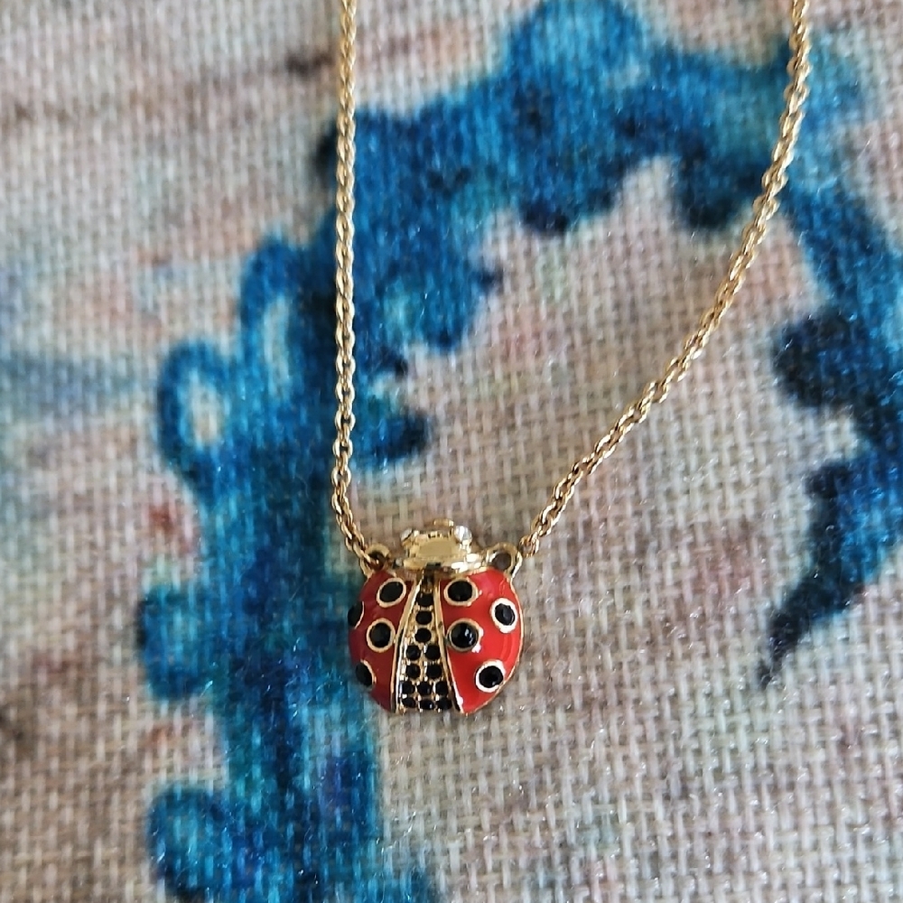 Kate Spade Ladybug Necklace FLAW